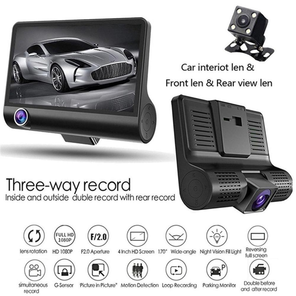 Car Camera Hd 1080p Dual Lens Dash Cam Driving Recorder With GPS G-sensor Car Dvr