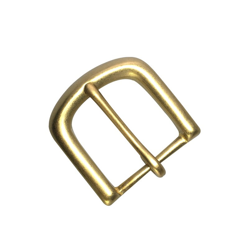 Wholesale men's needle buckle  thickened widened brass perforated belt buckle retro designer brand business belt buckle