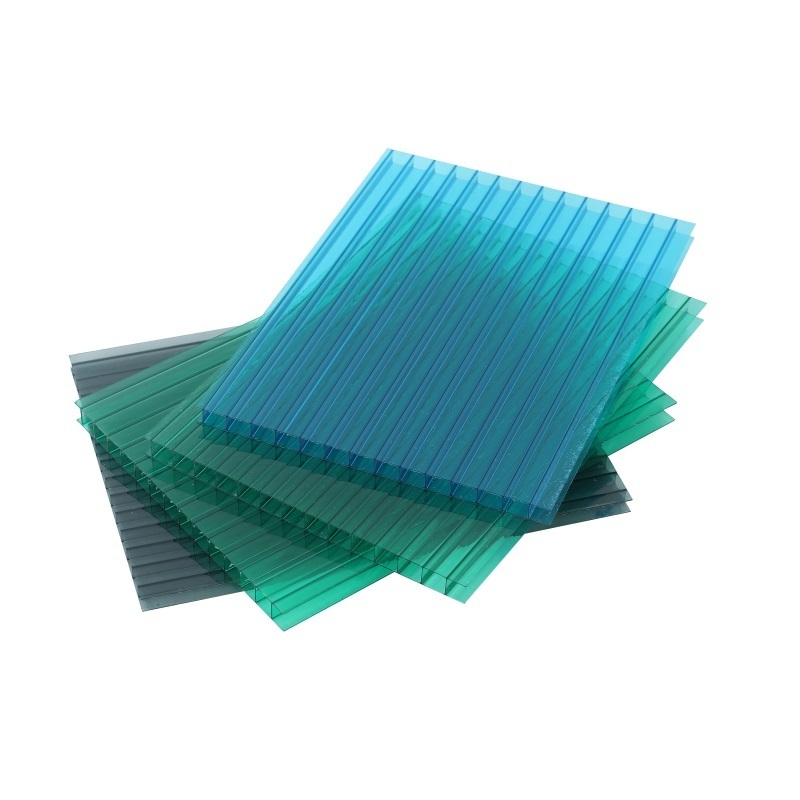 UV resistance blue plastic colours polycarbonate trapezoidal roof sheet roofing sheets gazebo curved roof