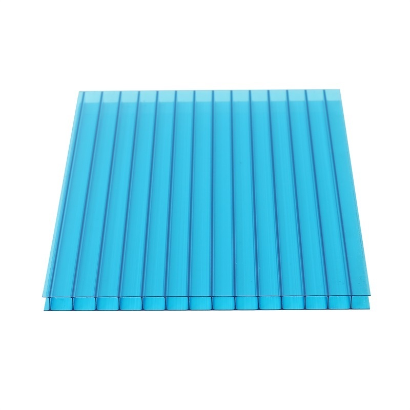 UV resistance blue plastic colours polycarbonate trapezoidal roof sheet roofing sheets gazebo curved roof