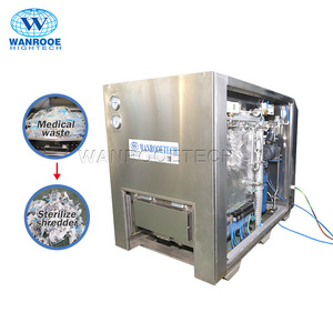 100-2000kg/h Medical Waste Shredder With Autoclave Hospital Waste Disposal Machine