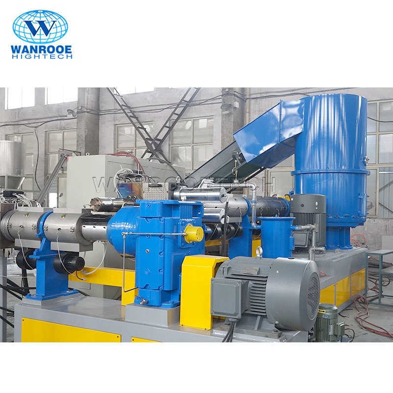 Waste PP PE HDPE Film Recycling Pelletizing Plastic Pellet Making Machine