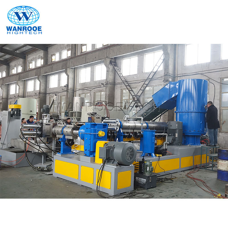 Waste PP PE HDPE Film Recycling Pelletizing Plastic Pellet Making Machine