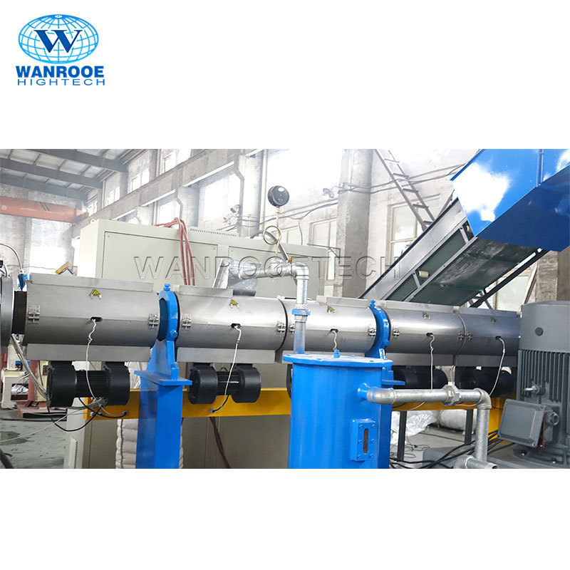 Waste PP PE HDPE Film Recycling Pelletizing Plastic Pellet Making Machine