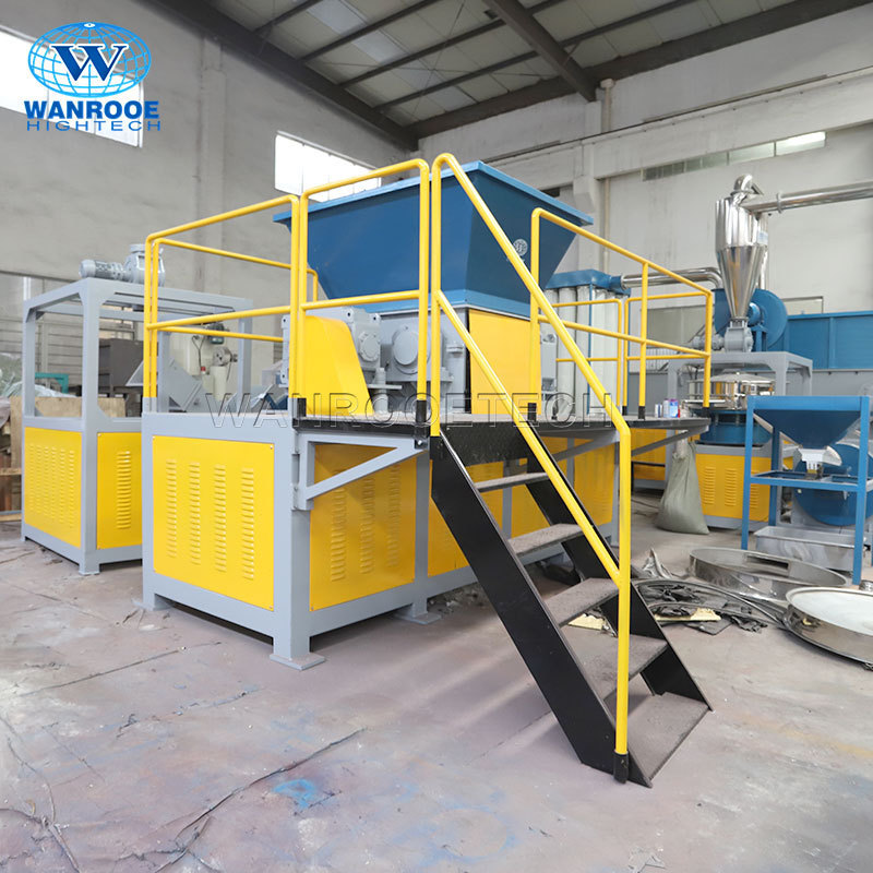 100-3000kg/h Scrap Industrial Metal Plastic Shredder Machine For Sale