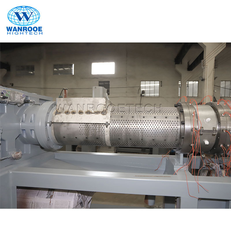 100-1000kg/h PP PE Film Pelletizer Plastic Squeezing Dewatering Extruder Plastic Pelletizing Machine