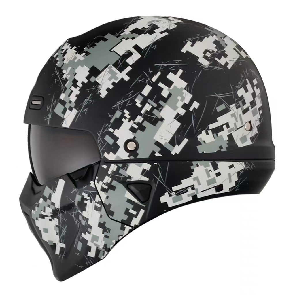 2024 High Quality 3/4 Half Helmet Motorcycle Open Face Sun Visor  Quick Release Buckle DOT Approved