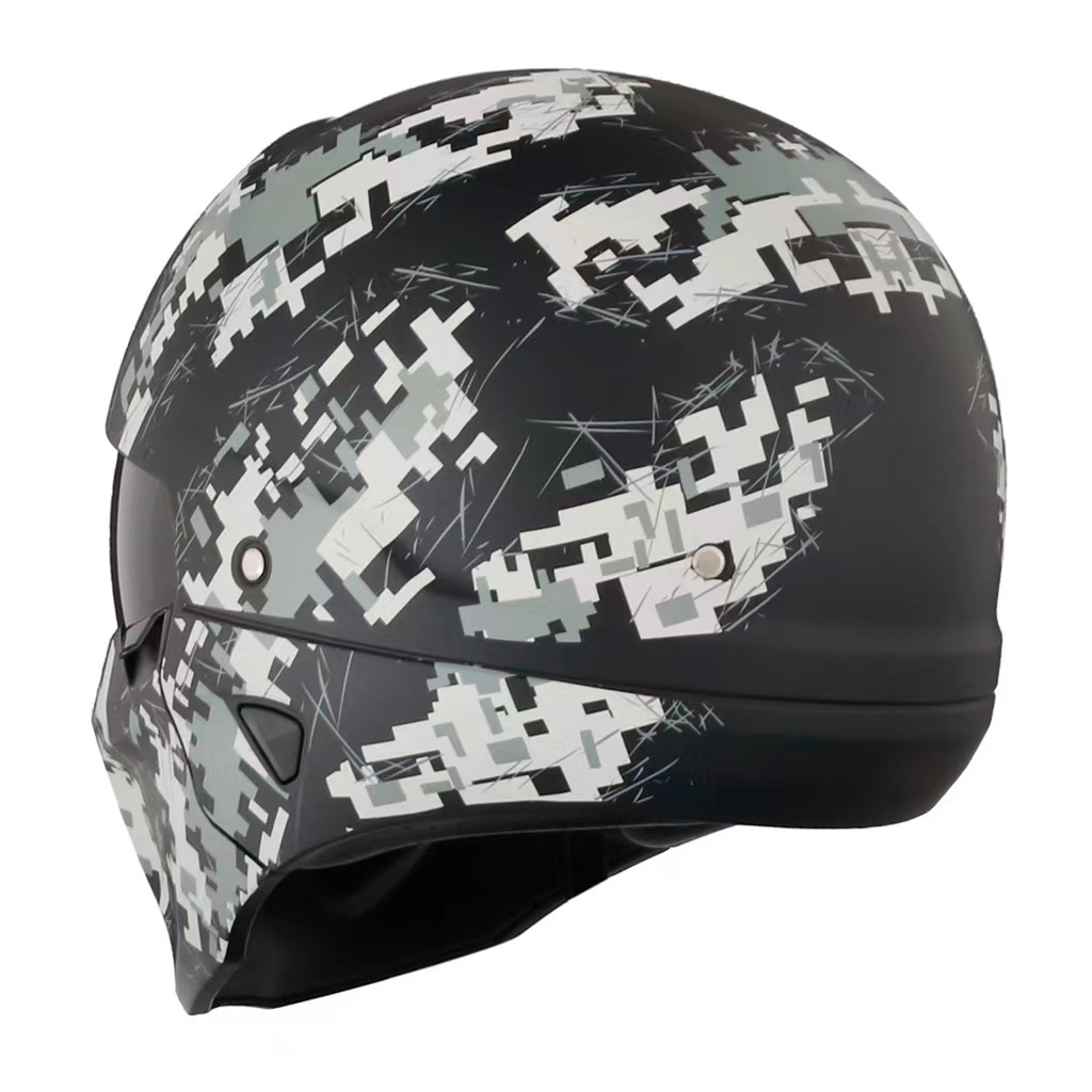 2024 High Quality 3/4 Half Helmet Motorcycle Open Face Sun Visor  Quick Release Buckle DOT Approved