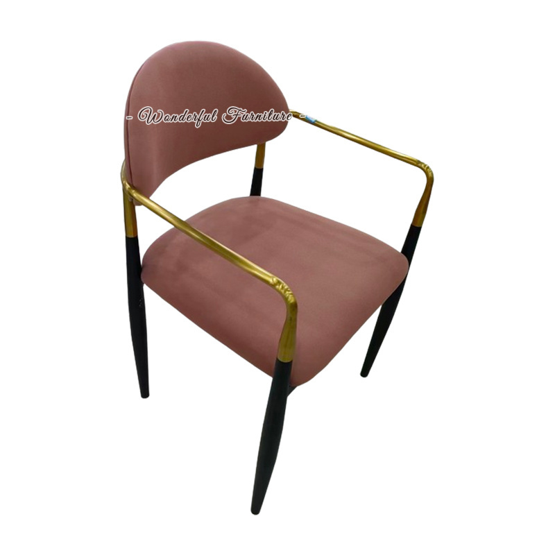 Wholesale Nordic Dining Chair Studio Leisure Computer Chair Ergonomic Desk Iron Chair For Dining Room