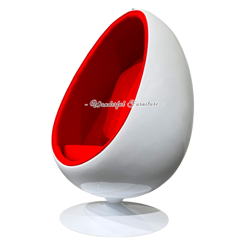 New Model Fashion Luxury European Style Egg Pod Chair Luxury Swing With Stand Fiber Glass Egg Chair