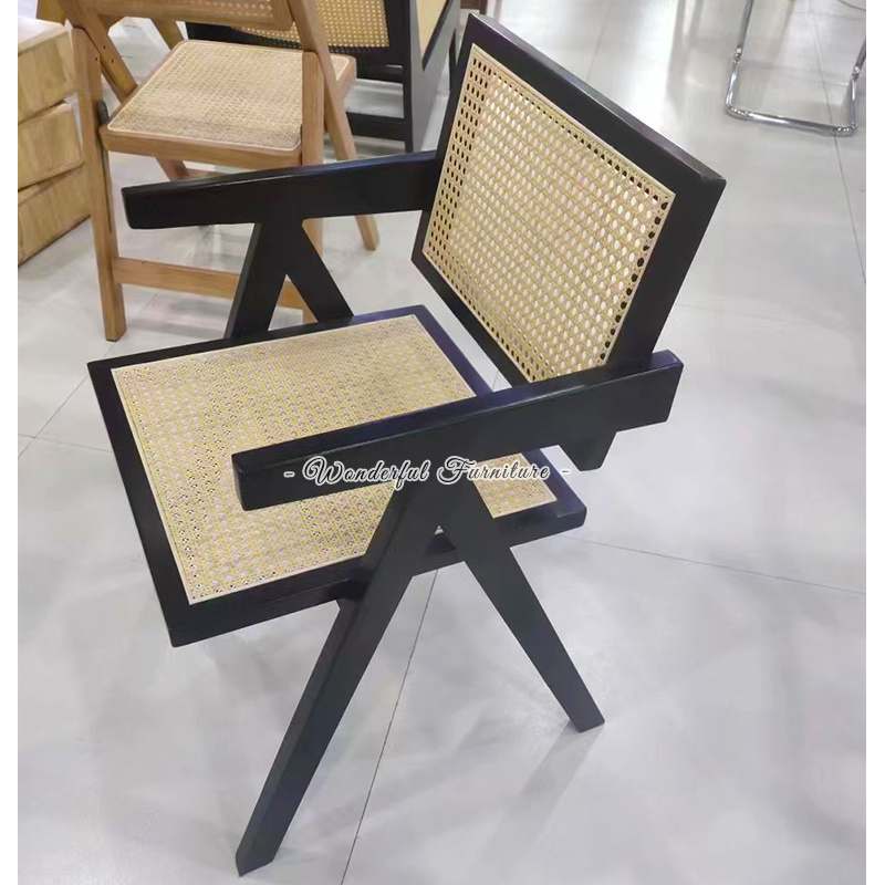 New Design Leisure Chair Cool Furniture Mesh Square Back And Seat Oak Arm Chair