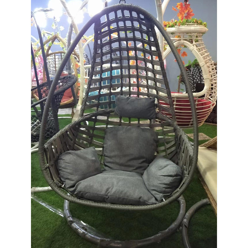 Hot Selling Garden Hanging Swing Chair Outdoor Restaurant Hotel Leisure Area Egg Shaped Double Seat Swing Chair