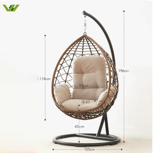 Customized small medium and large cost-effective Indoor Outdoor Furniture Hammock Swing Chair Garden Hanging Patio Swing Chair