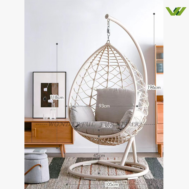 Customized small medium and large cost-effective Indoor Outdoor Furniture Hammock Swing Chair Garden Hanging Patio Swing Chair