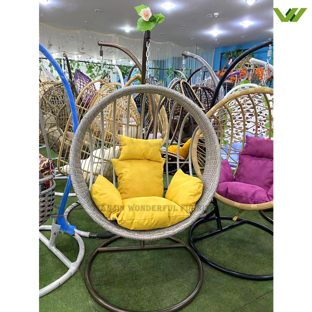 Popular Egg Swing Chair Reasonable Price Garden Furniture Patio Swings Hanging Chair With Or Without Stand