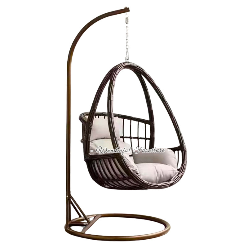 Good Quality Porch Swing Indoor And Outdoor Basket Swing Chair With Stand