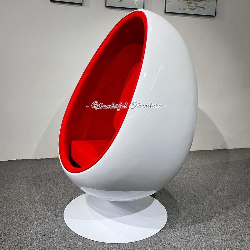 Wholesale Modern Office Leisure Room Sofa Chair Egg Pod Solid Back Swivel Relaxing Chair