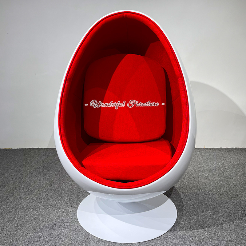 New Model Fashion Luxury European Style Egg Pod Chair Luxury Swing With Stand Fiber Glass Egg Chair