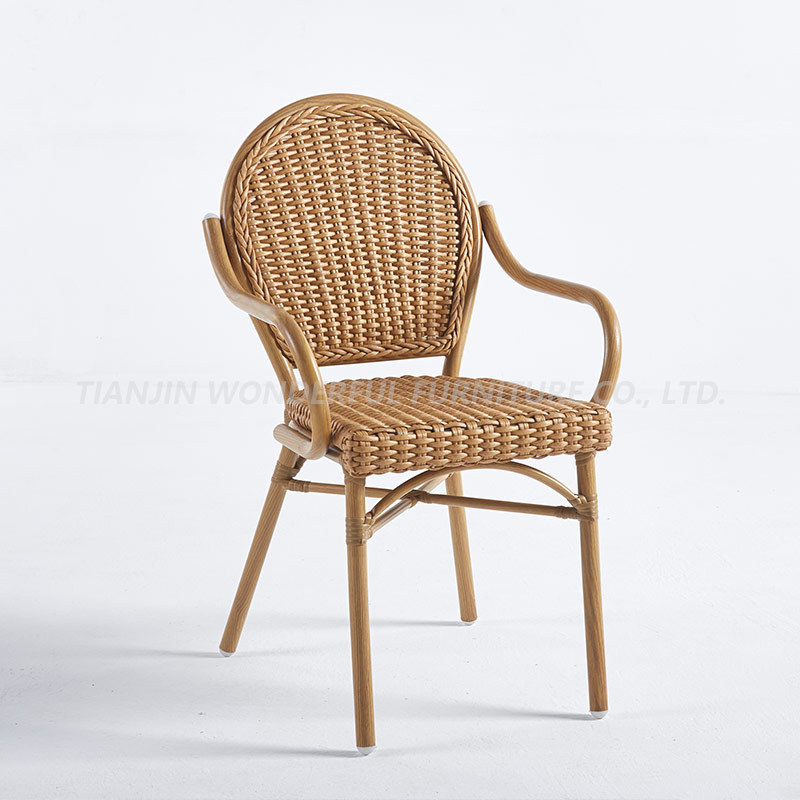 High Quality Garden Wicker Stackable Rope Chairs Outdoor Patio Furniture Woven Outdoor Rope Leisure chair