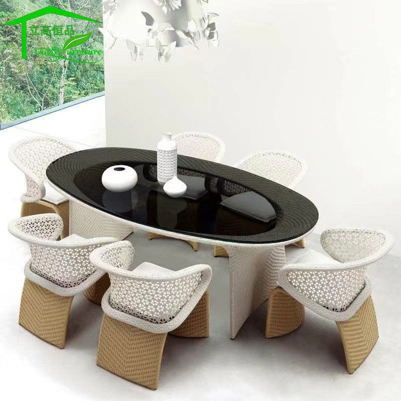 Patio Plastic Rattan Wicker Sun Lounge Chaise Lounger Rattan Chair Leisure Sand Beach Chair