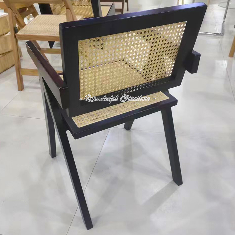 New Design Leisure Chair Cool Furniture Mesh Square Back And Seat Oak Arm Chair