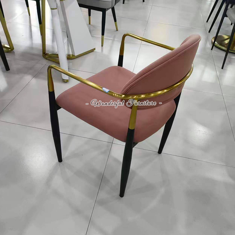 Wholesale Nordic Dining Chair Studio Leisure Computer Chair Ergonomic Desk Iron Chair For Dining Room