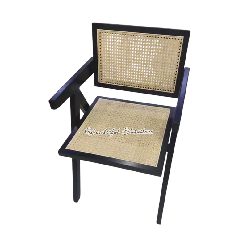 New Design Leisure Chair Cool Furniture Mesh Square Back And Seat Oak Arm Chair