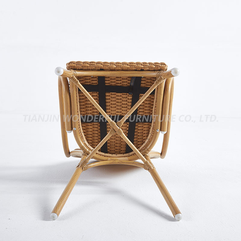 High Quality Garden Wicker Stackable Rope Chairs Outdoor Patio Furniture Woven Outdoor Rope Leisure chair