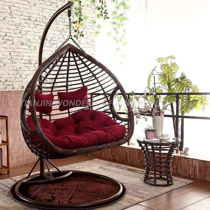 Wicker Patio Hammock Outdoor Rattan Garden Egg Hanging Swing Chair