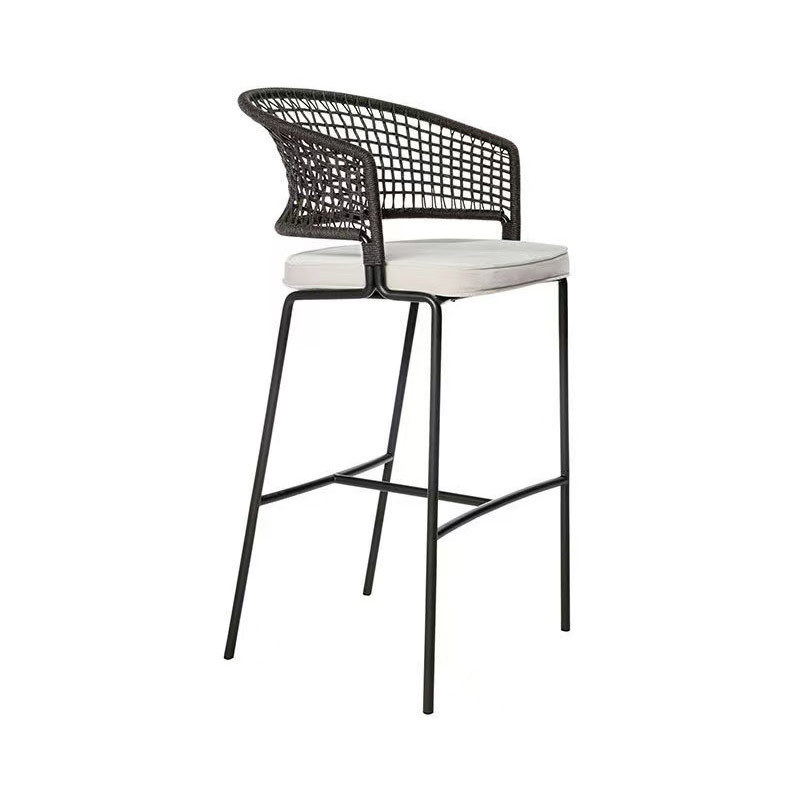 Outdoor Cafe Restaurant Leisure Rattan Chair High Chairs