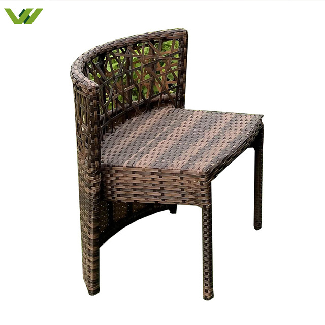 Durable Large Size Rattan Garden furniture Set  of 2 wicker Hide Patio Balcony Set