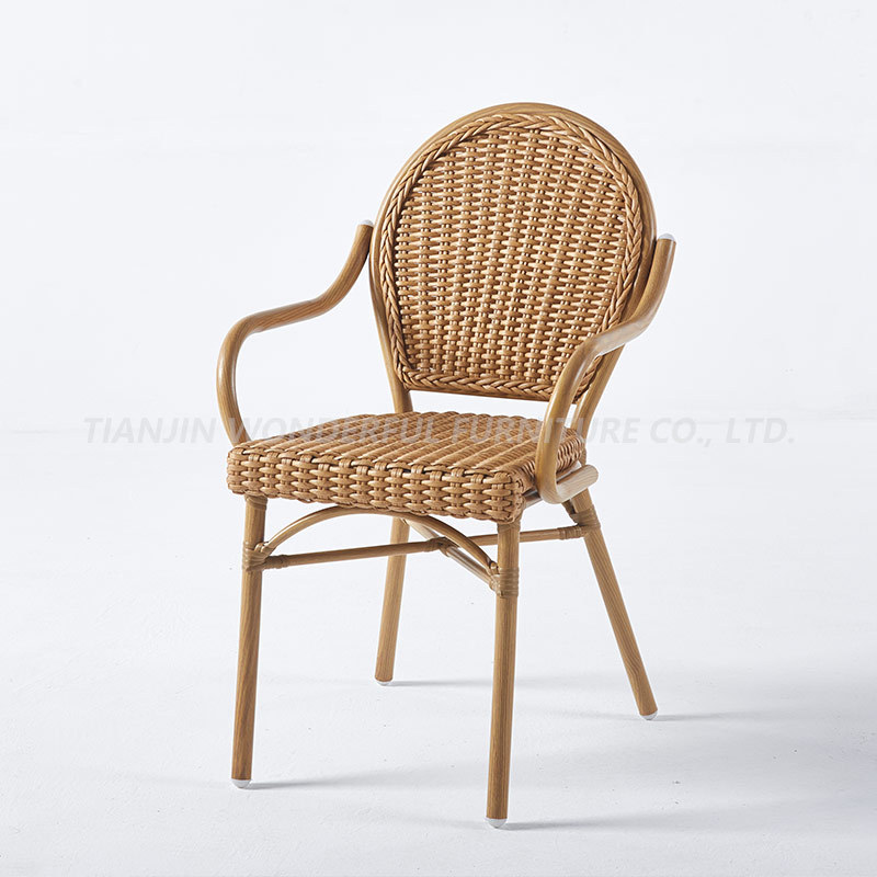 High Quality Garden Wicker Stackable Rope Chairs Outdoor Patio Furniture Woven Outdoor Rope Leisure chair