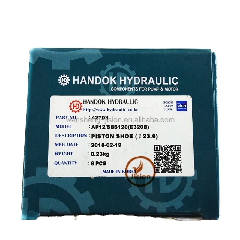 HANDOK Hydraulic Parts E320C Piston Shoe For Excavator SBS120 Hydraulic Pump Parts