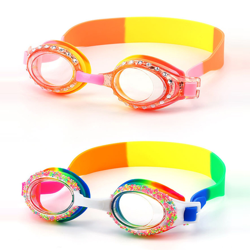 Colorful Children Antifog HD Swimming Goggle Box Waterproof Swimming Customized Goggles