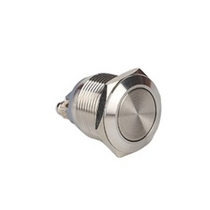 Hot Sale 19MM Mini on/off Mushroom Metal Selector Push Button Switch