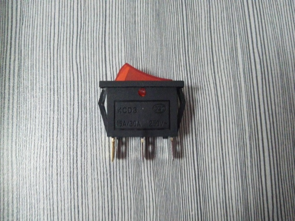 6a 250v/10a 125v Illuminated Rocker Switch KCD3-101N