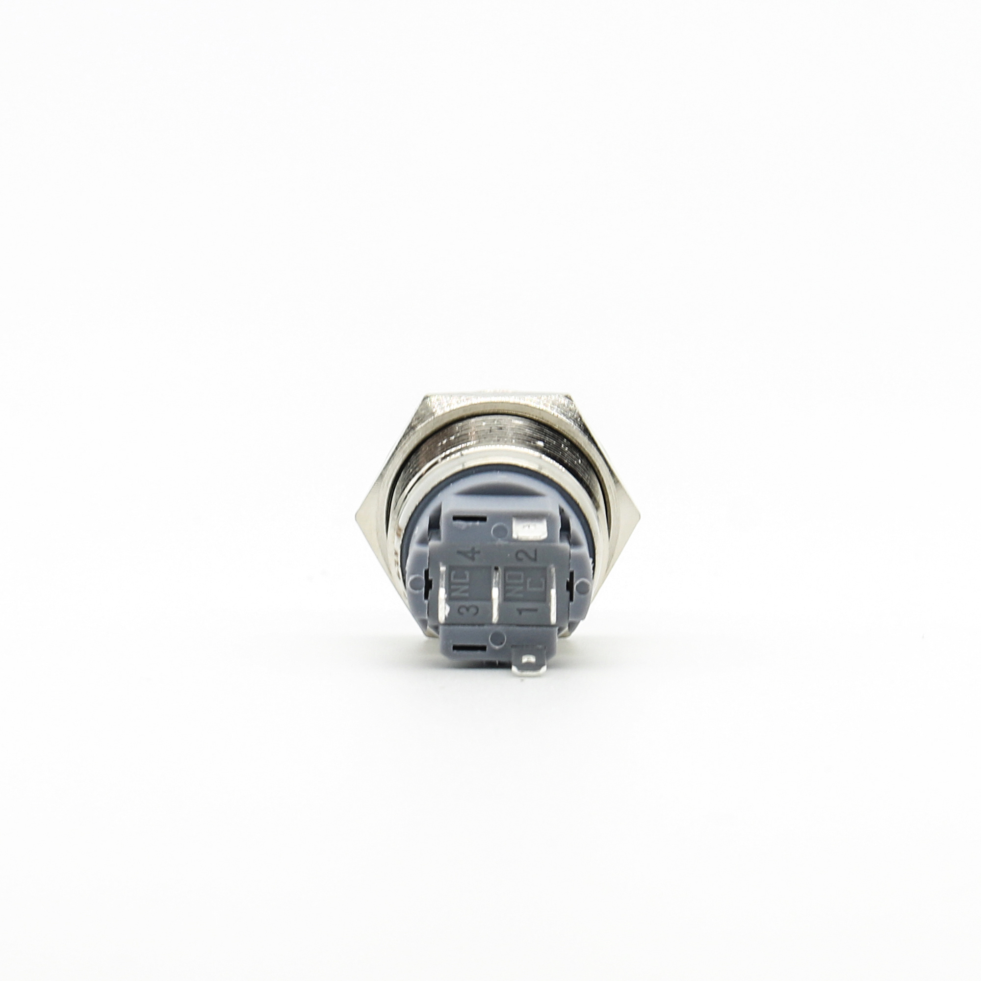 Flat head Power Symbol ring LED 19mm  momentary latching Waterproof Stainless Steel  push button switch