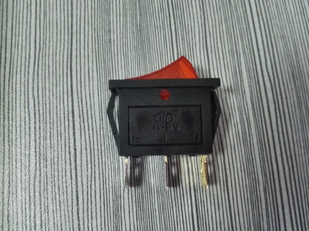 6a 250v/10a 125v Illuminated Rocker Switch KCD3-101N