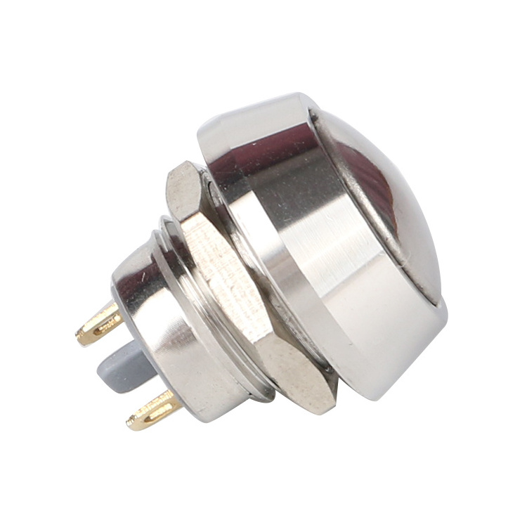 Waterproof Metal Push Button 12mm Round Switch