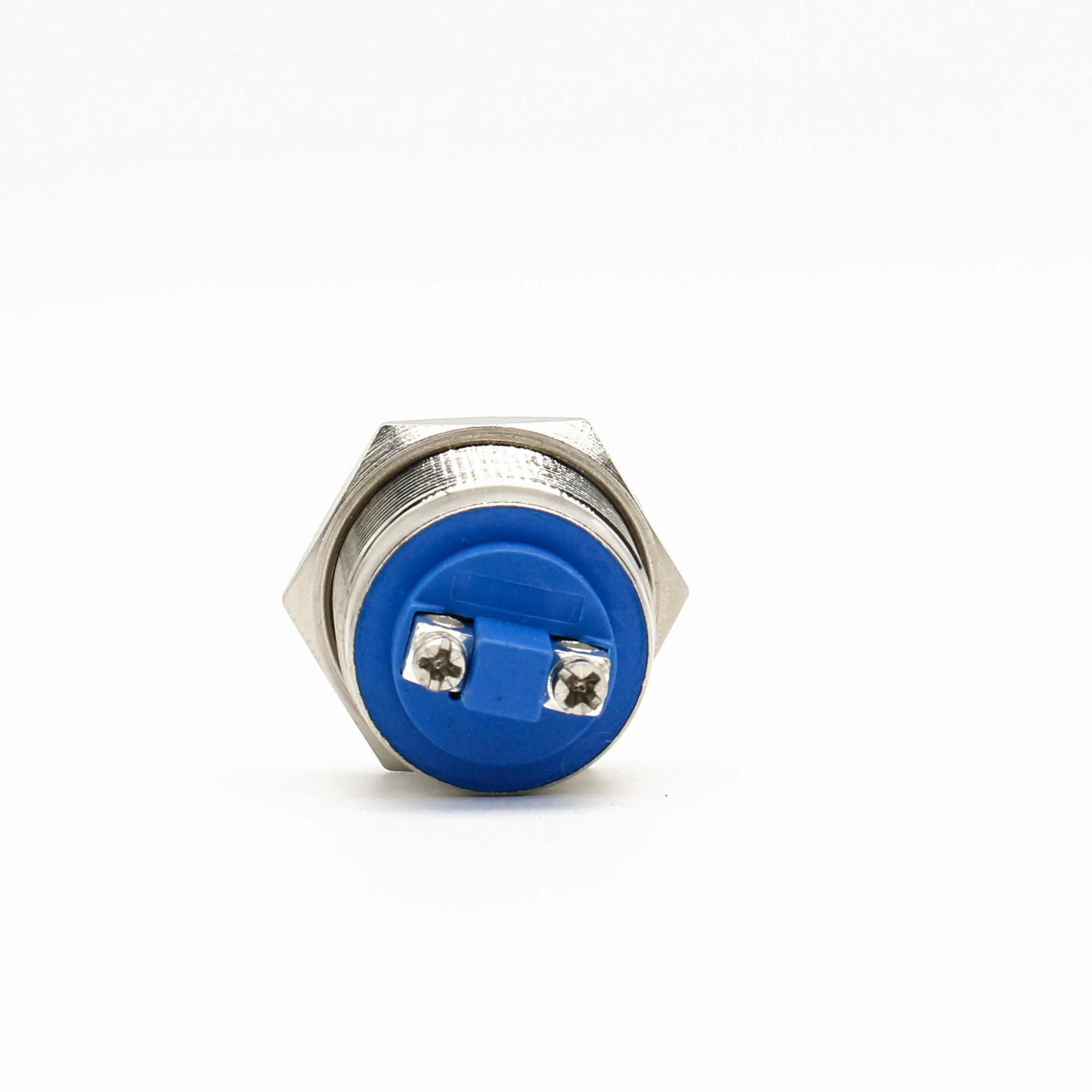 22mm High Head Blue Bottom Metal Button Switch Momentary Self-resetting Switch Push Button Industrial Buttons