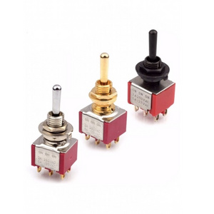 3p right angle switch  Toggle Switch SPDT ON-OFF-ON 3 Position 6 Pin Transmitter Toggle Switch Flatted handle on off