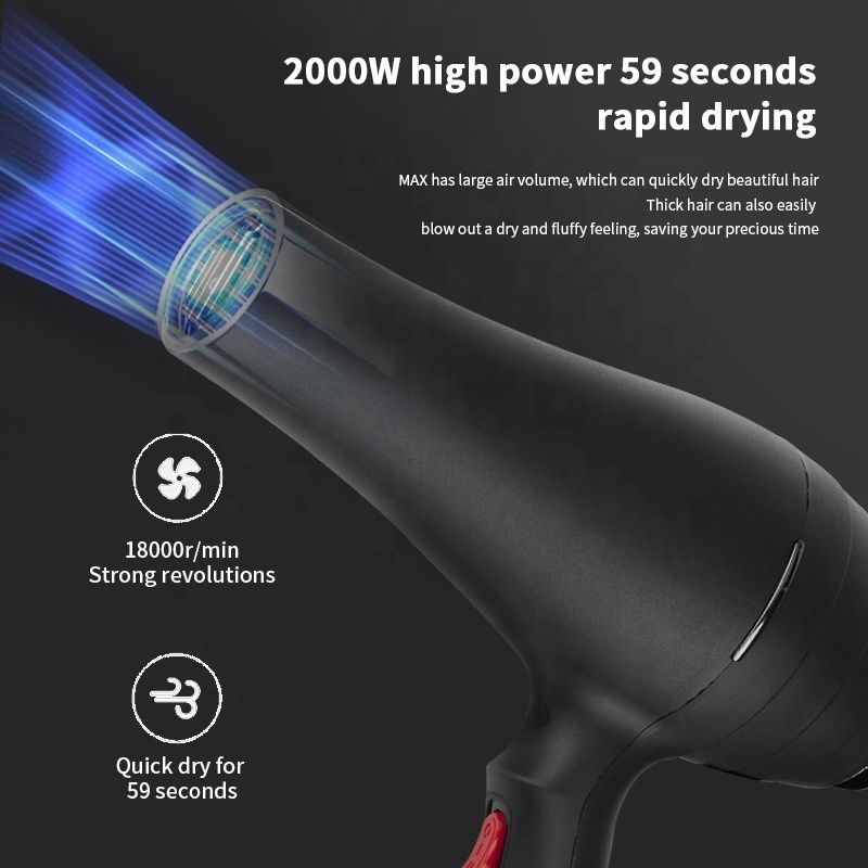 Professional Salon 5000w High Speed Hair Dryer Wholesale Hair Blow Dryer Ac Motor Powerful Hair Dryers Support Cold and Hot Air