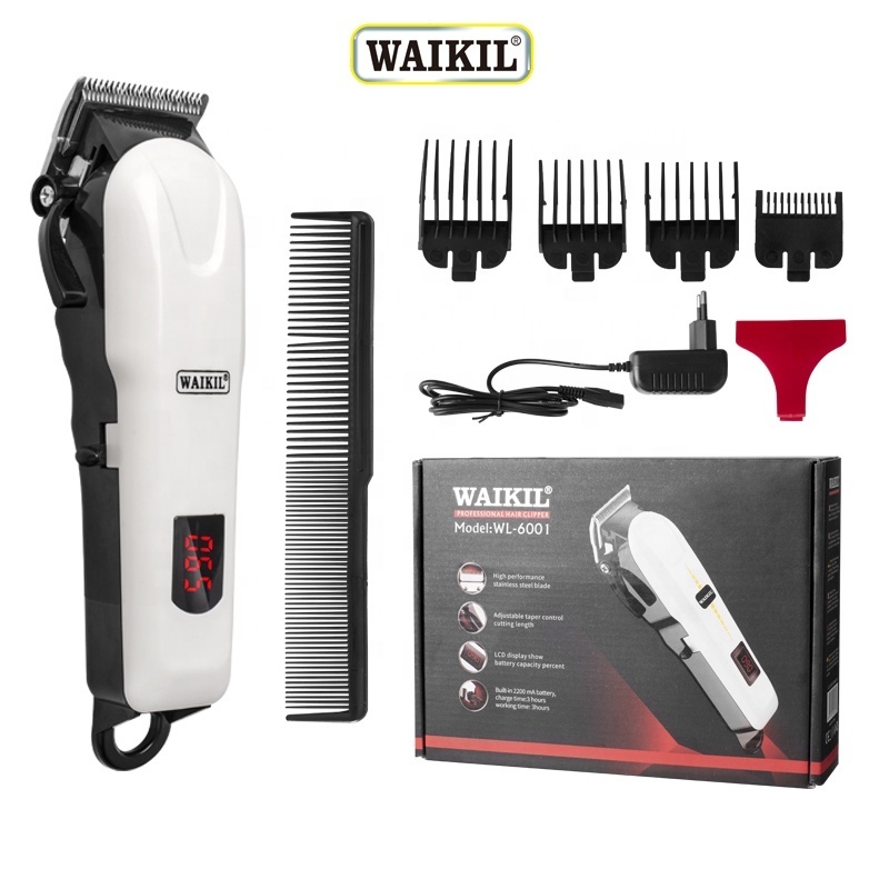 WAIKIL Professional Hair Clipper for Barber Electric Hair Trimmer Cordless Rechargeable Hair Cutter Top Clipper Barber Machine