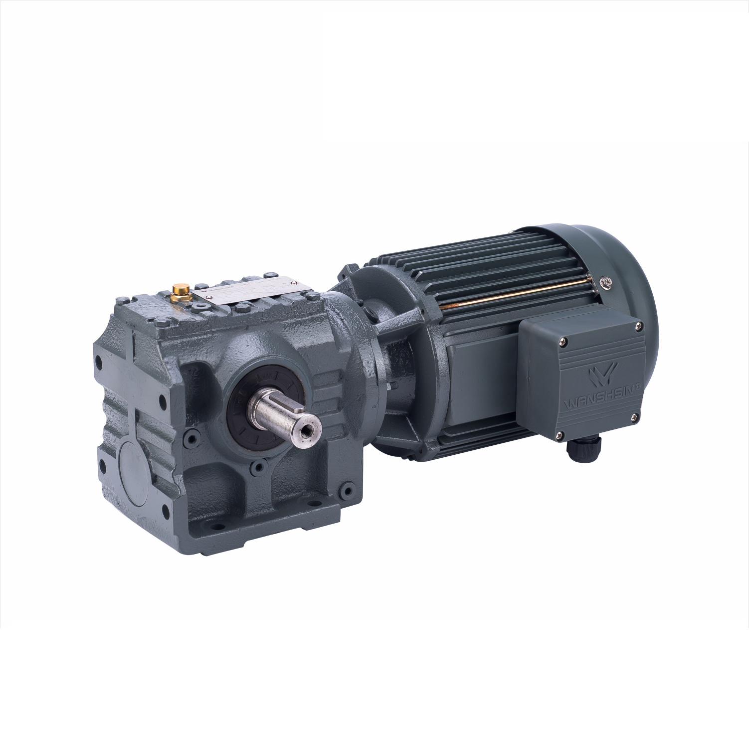 Wanshsin S series  AC electric bevel gear motor Industrial Gear Units gearbox for cutting paper machines