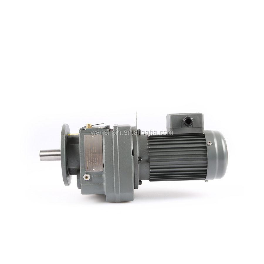 1 30 ratio reduction gearbox F series coaxial helical  electric gear motor