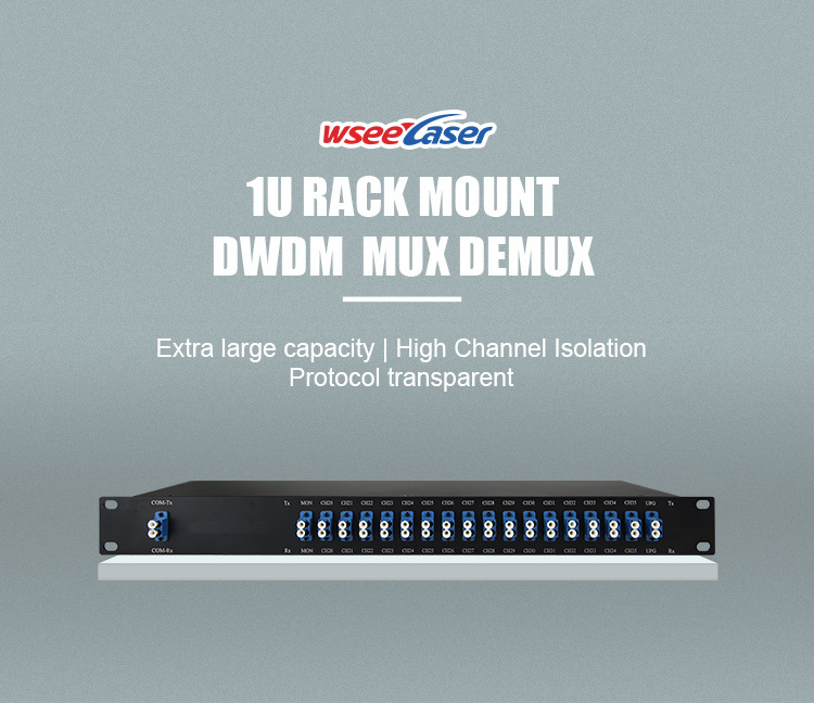 Telecom equipment mux demux 16 channel cwdm dwdm