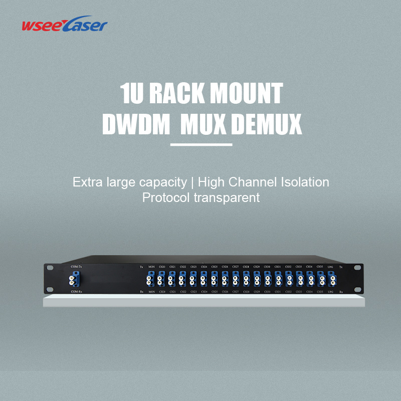 Telecom equipment mux demux 16 channel cwdm dwdm