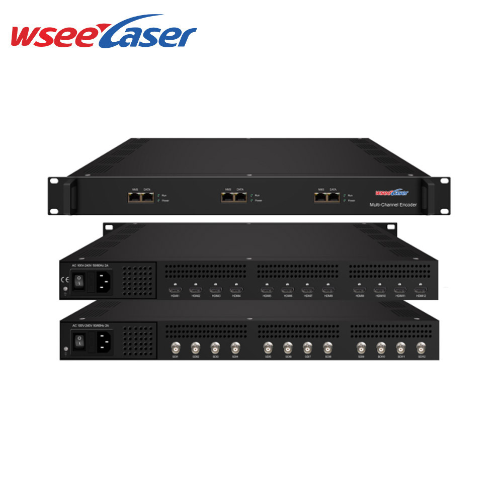 wseelaser Multi Channel H.264 Encoding 1080p digital Rf Encoder Modulator with Dvb-c Isdb-t Dvb-t