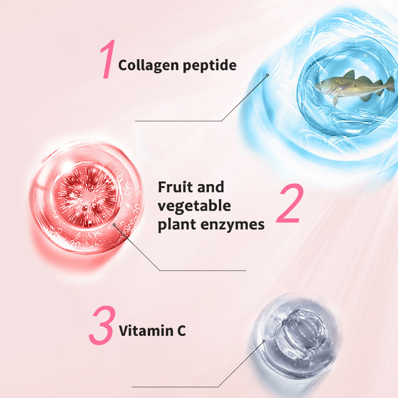 OEM Collagen Skin care supplements Jelly Stick Private label Pomegranate Anti aging product for Skin Whitening