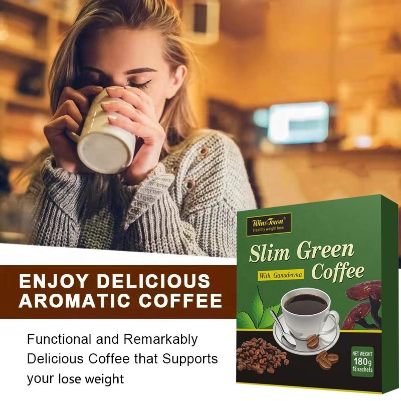 wansongtang Slim green coffee with ganoderma instant coffee weight loss